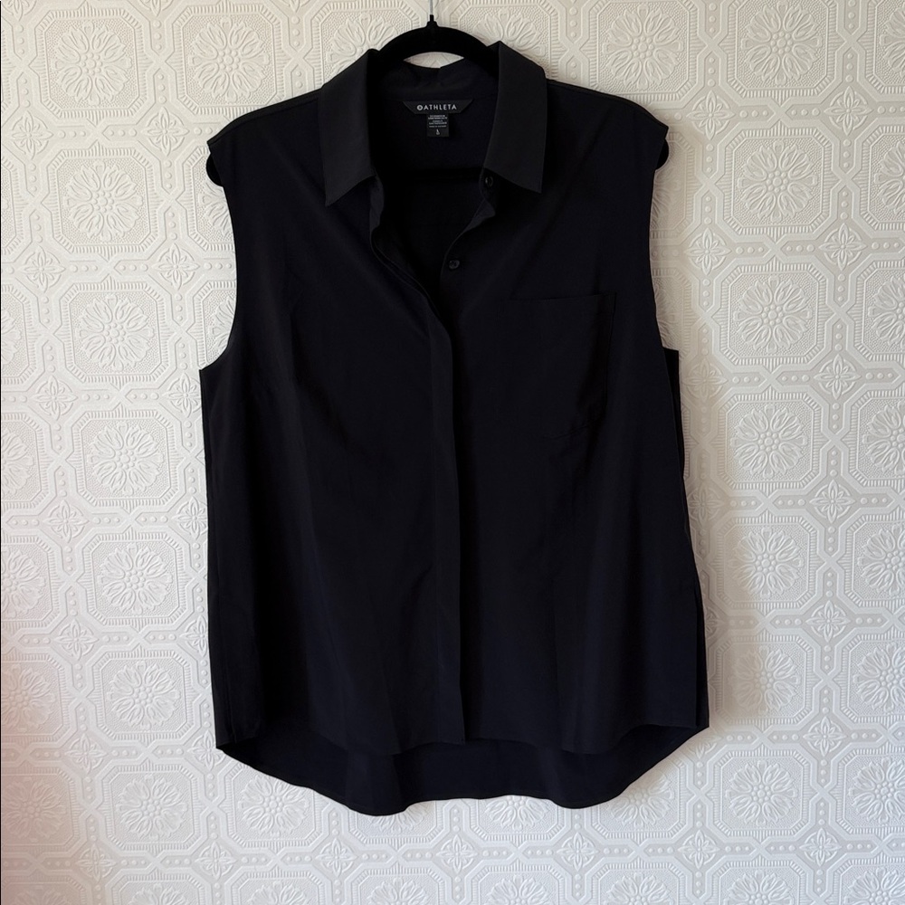 ⬇️⭐️ Athleta Everlasting Tank Top Black Women's Size Large